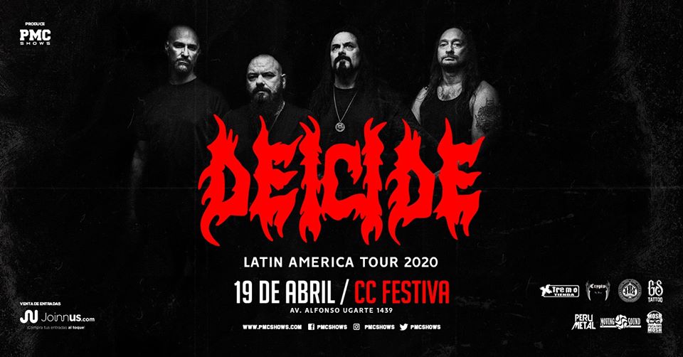 Deicide en Lima Latin American Tour 2020